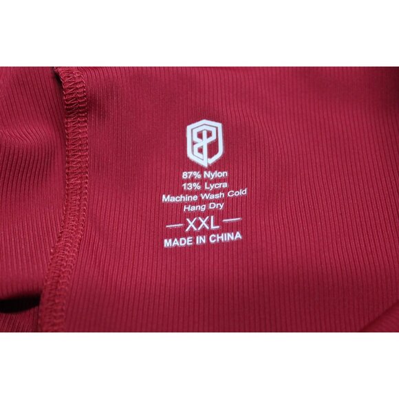 Born Primitive women's zippered stretch cranberry‎ recovery joggers XXL - Picture 7 of 12